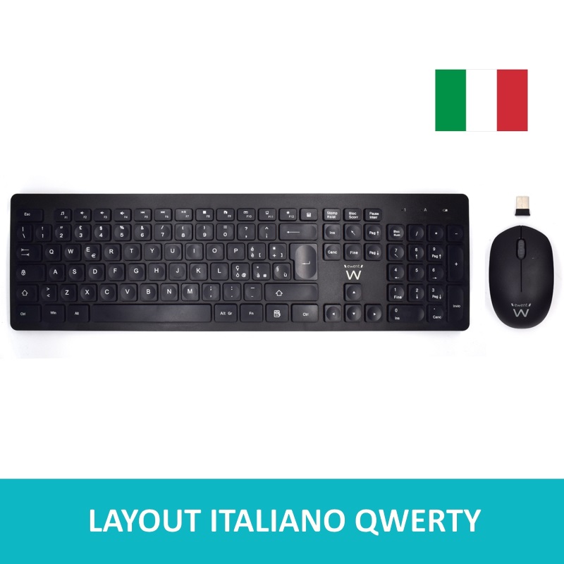 EW3255 | EW3255 Wireless bundle keyboard and mouse | Ewent | distributori informatica