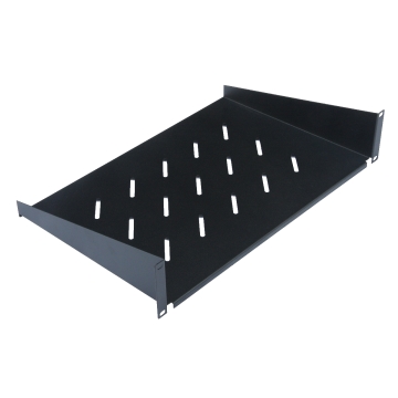 WPN-AFS-21030-B | FIXED SHELF 1U PROF. 300mm BLACK RAL9005, 2 ATTACHMENT POINT | WP Rack | distributori informatica