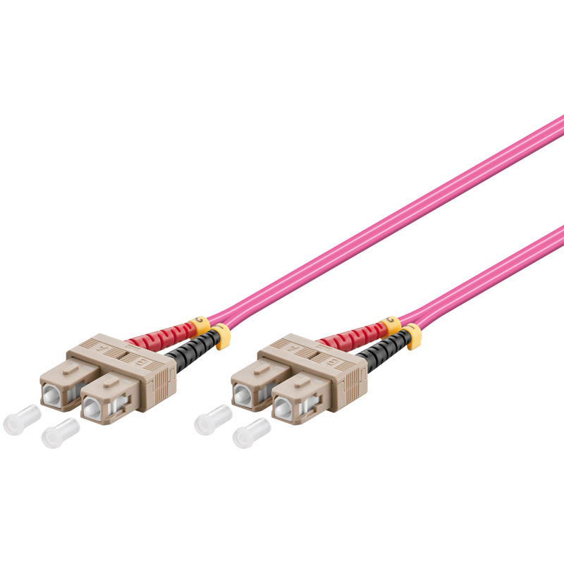 WPC-FP4-5SCSC-005 | FIBER OPTIC MULTIMODE PATCH CORD 50/125 SC-SC, 0,5 MT. OM4 | WP Cabling | distributori informatica