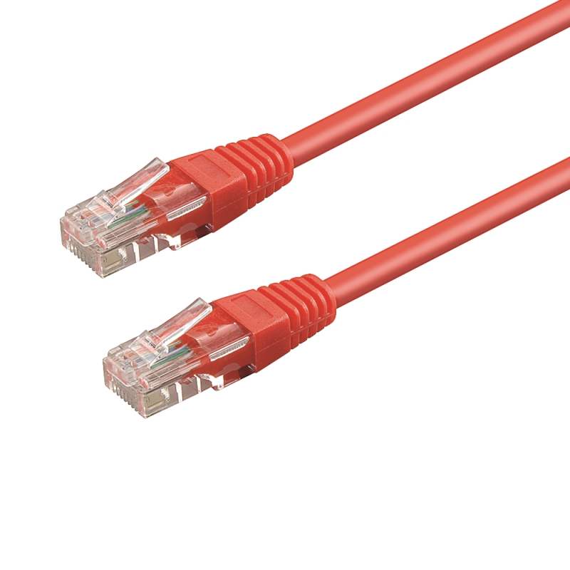 WPC-PAT-5U030R | CAT 5E U-UTP PATCH CABLE 3.0m RED | WP Cabling | distributori informatica