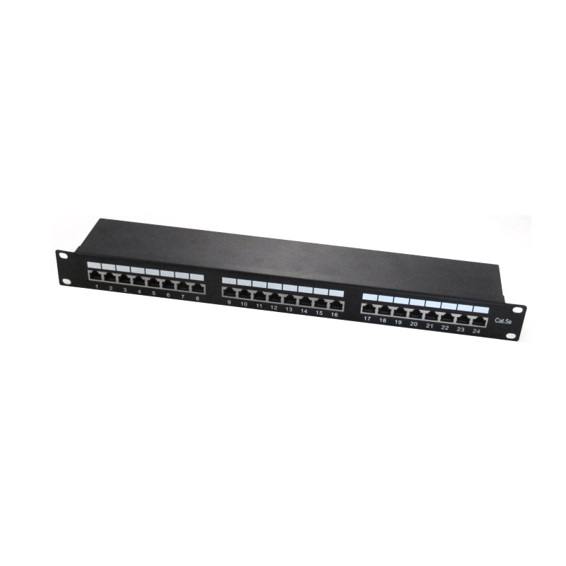 WPC-PAN-5F-24 | 24 PORT RJ45 STP CAT 5e PATCH PANEL, 1U | WP Cabling | distributori informatica