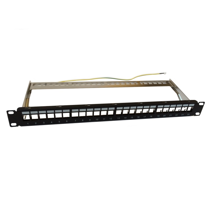 WPC-PAN-BS24 | PATCH PANEL, BLANK, 24 PORT, SHIELDED | WP Cabling | distributori informatica