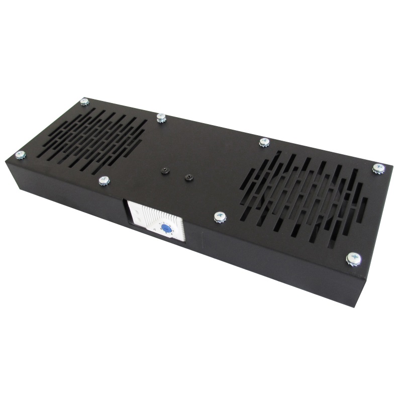 WPN-ACS-W040-2 | 2 FAN UNIT FOR RACK RWA SERIES, 2 FANS + THERMOSTAT, RAL9005 | WP Rack | distributori informatica