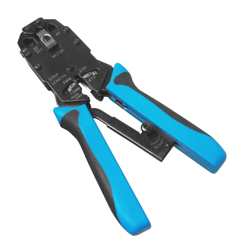 WPCTLA003 | Professional Crimping Tool for RJ11, RJ12 and RJ45 with Ratc | WP Cabling | distributori informatica