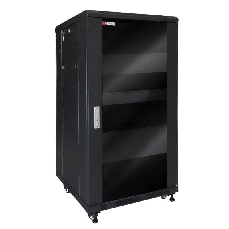 WPN-RNV-22606-B | AUDIO VIDEO RACK 19" 22U 600x600mm, BLACK, RAL 9005 | WP Rack | distributori informatica