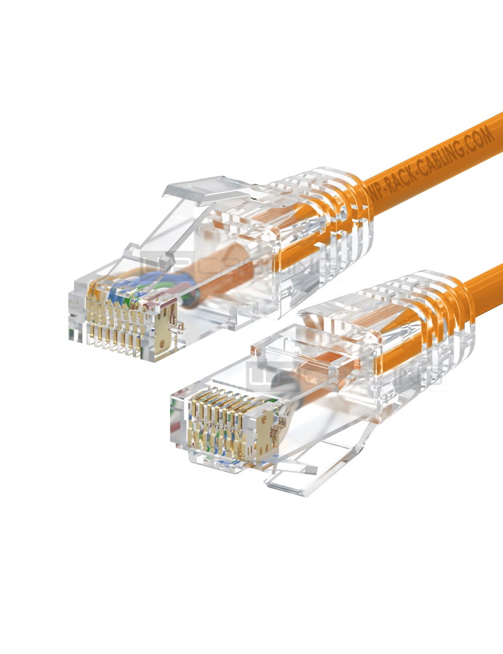 WPC-PAT-6AU002O-S | CAT 6A U-UTP SLIM PATCH CABLE, 0.20m ORANGE | WP Cabling | distributori informatica