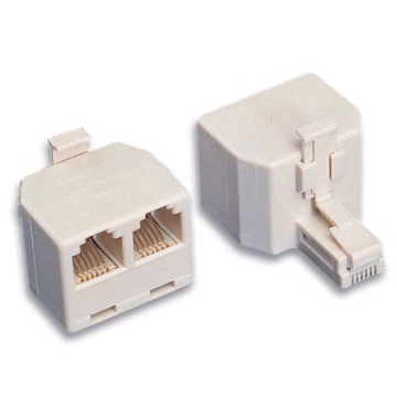 WPC-COUP-09 | MODULAR PLUG ADAPTER 6P4C F/M 2:1 | OEM | distributori informatica