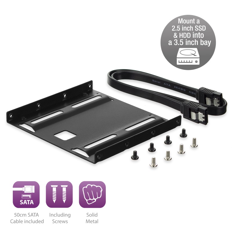 EW7007 | SSD Mounting Kit for a 2.5 inch SSD/HDD | Ewent | distributori informatica