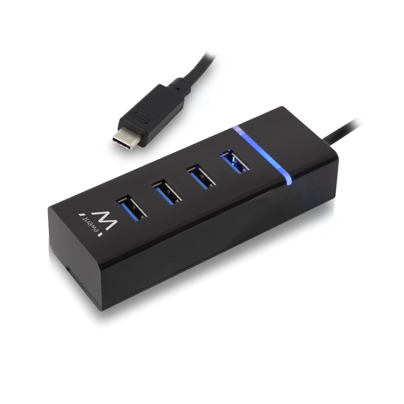 EW1137 | 4-Port USB 3.1 Gen1 (USB 3.0) Hub Type-C | Ewent | distributori informatica