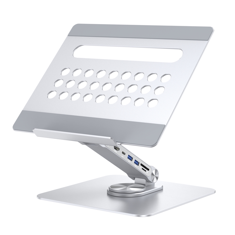 EW1269 | Aluminum Laptop Stand 360&#176; Rotation Adjustable Height & | Ewent | distributori informatica