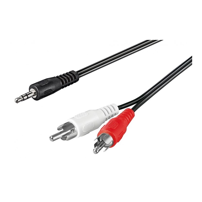 EC1612 | CAVO AUDIO STEREO PER MP3,iPod,SMARTPHONE 1x3.5mm/2xRCA 2.0m | Ewent | distributori informatica