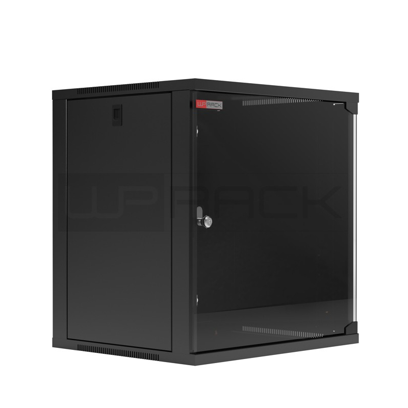 WPNRWA09604B | WALL MOUNT RACK 19" RWA SERIES 9U BLACK RAL 9005 | WP Rack | distributori informatica