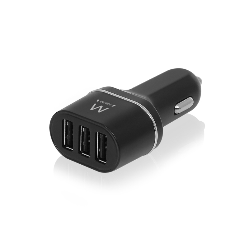 EW1202 | Caricatore da Auto 3 porte USB Smart IC 4.8A | Ewent | distributori informatica