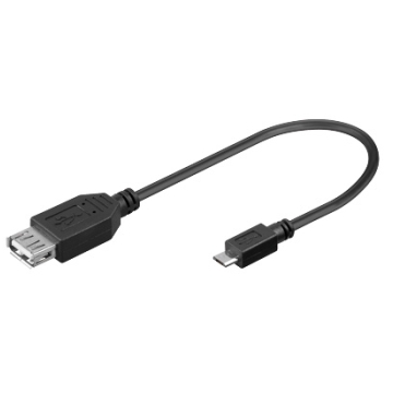 EW-100311-002-N-P | CAVO ADAT. USB A F - MICRO USB M, 0.17m | Ewent | distributori informatica