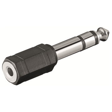 CC-220512-000-N-B | Adattatore Audio Stereo Jack 3.5mm a Jack 6.3mm F/M | OEM | distributori informatica