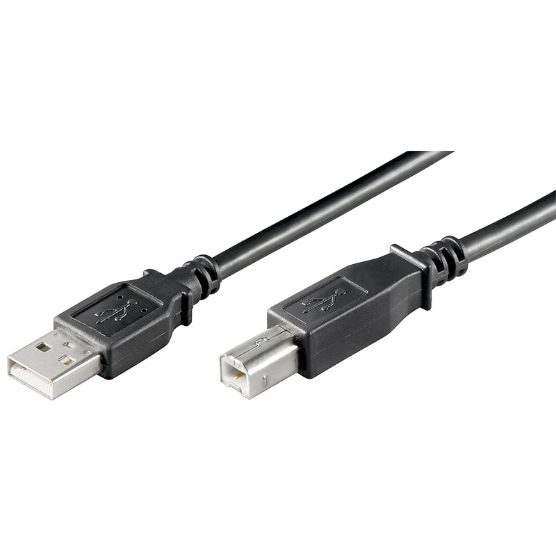 CC-100102-030-N-B | Cavo USB 2.0 A/B M/M 3.0 mt nero, bulk | OEM | distributori informatica