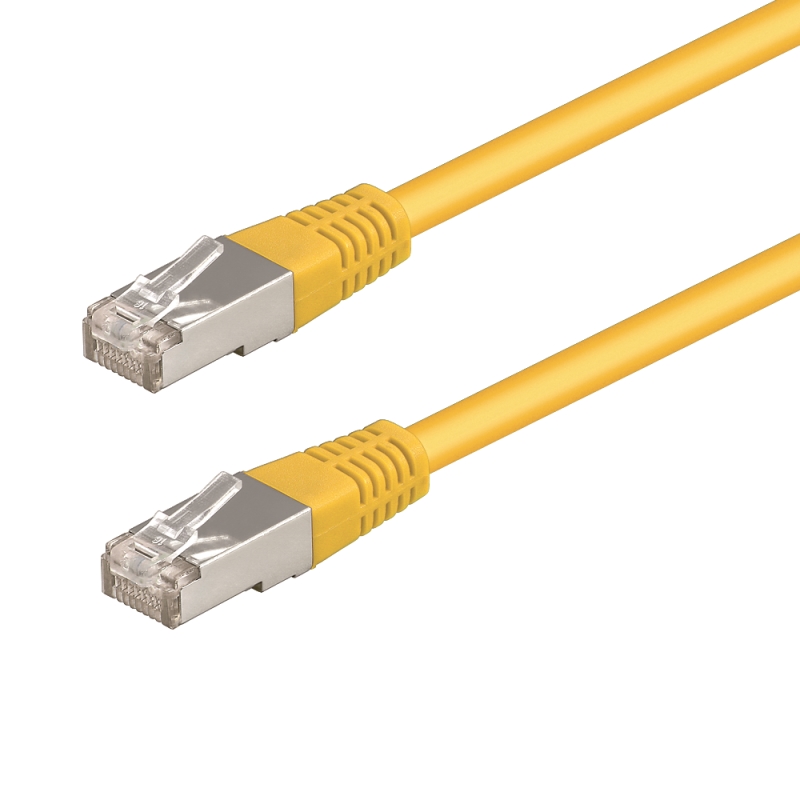 WPC-PAT-5F005Y | CAVO PATCH CAT.5E F/UTP 0.5m GIALLO | WP Cabling | distributori informatica