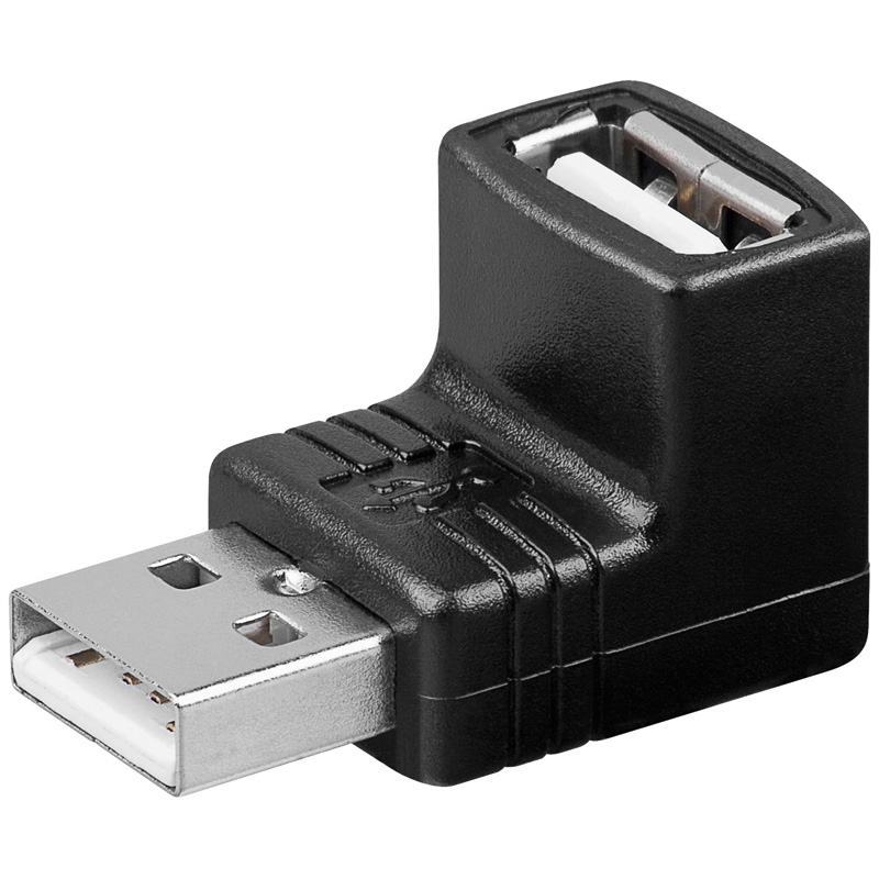 CC-100516-000-N-B | ADATTATORE USB 2.0 A/A M/F A 90&#176; | OEM | distributori informatica