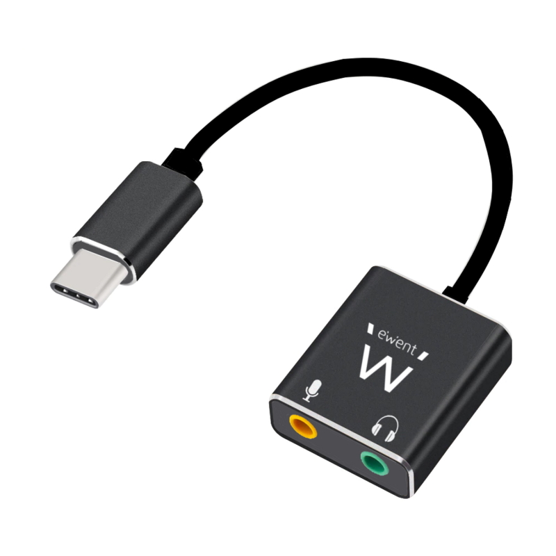 EC1645 | Cavo adattatore audio USB tipo C a 2x jack da 3,5 mm | Ewent | distributori informatica