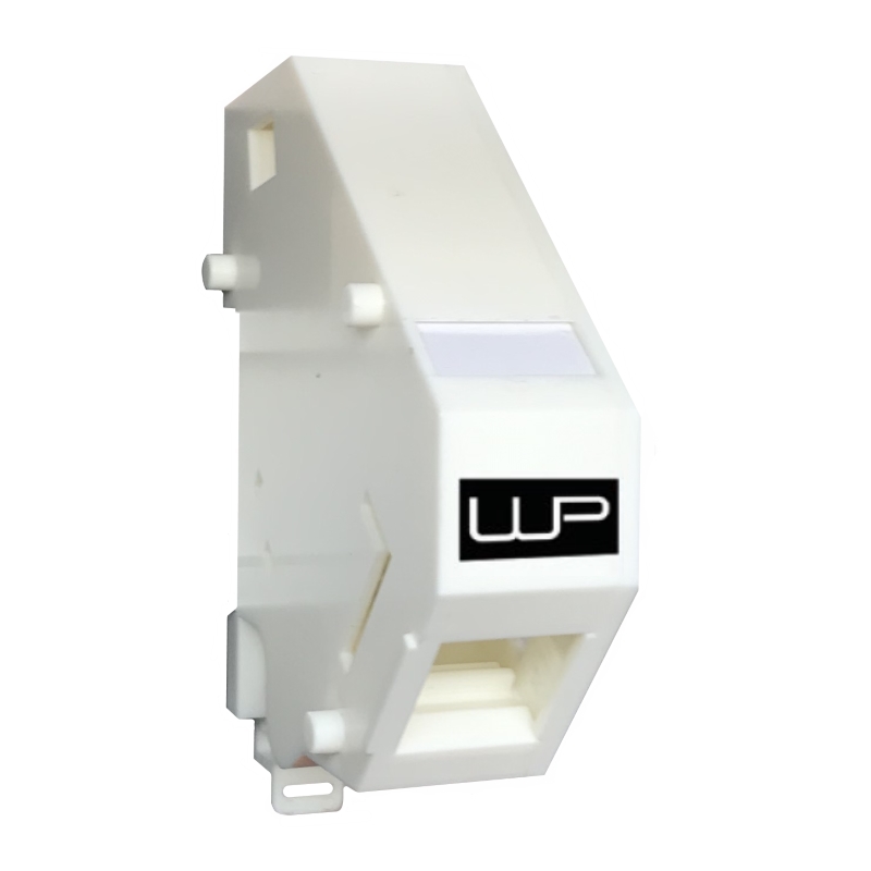 WPC-DBX-B1-W | Adattatore DIN-RAIL per Modulo Keystone, IP20, bianco | WP Cabling | distributori informatica