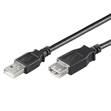 CC-100201-006-N-B | CAVO PROLUNGA USB 2.0 A/A M/F 0.6 mt NERO; bulk | OEM | distributori informatica