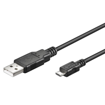 EC1020 | Cavo USB 2.0 A/B Micro M/M, 1.8 mt nero, polybag | Ewent | distributori informatica