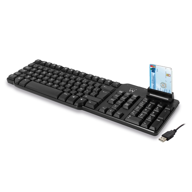 EW3251 | Tastiera USB con Lettore di Smart Casrd integrato | Ewent | distributori informatica