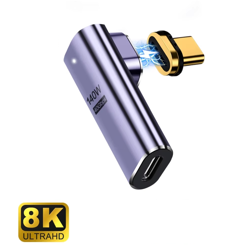 EC1049 | Adattatore Magnetico USB-C a 90 Gradi, USB4, PD 100W, 8K60Hz | Ewent | distributori informatica